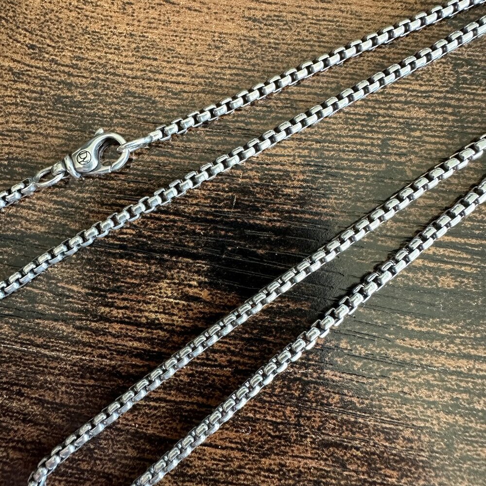 David Yurman Small Box Chain Necklace - 2.7mm - 22" - Picture 5 of 10